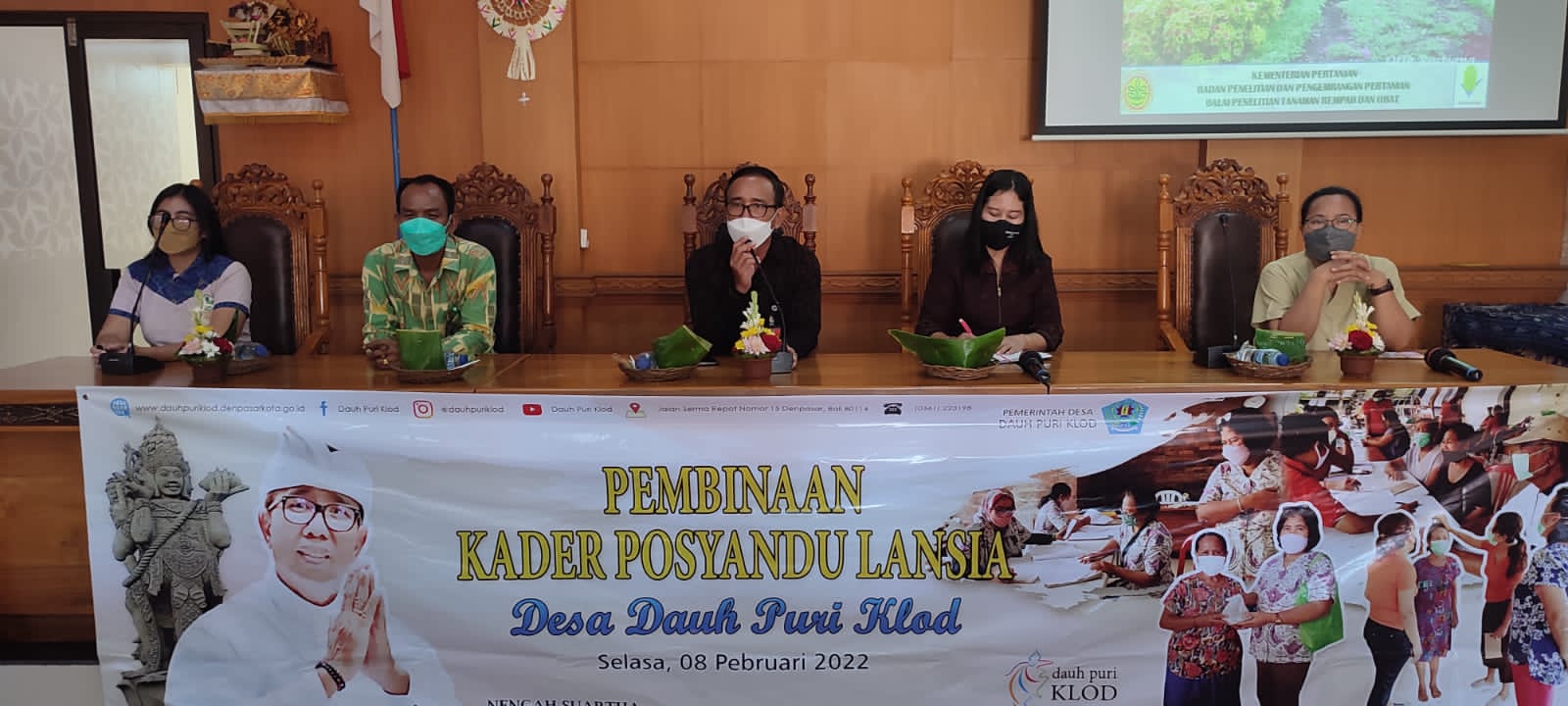PEMBINAAN KADER POSYANDU LANSIA DESA DAUH PURI KLOD TAHUN 2022