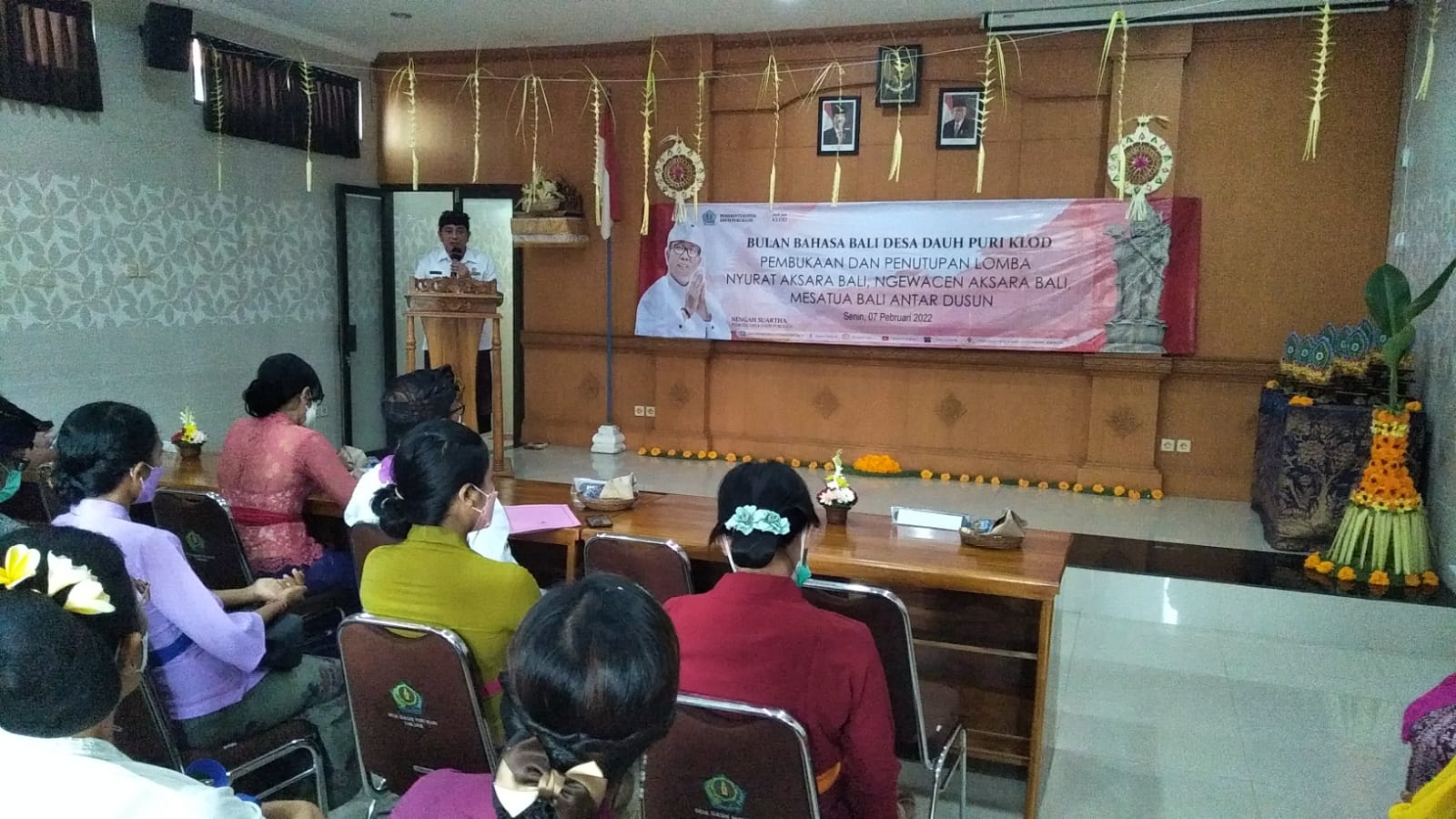 PEMBUKAAN LOMBA BULAN BAHASA BALI IV DESA DAUH PURI KLOD TAHUN 2022