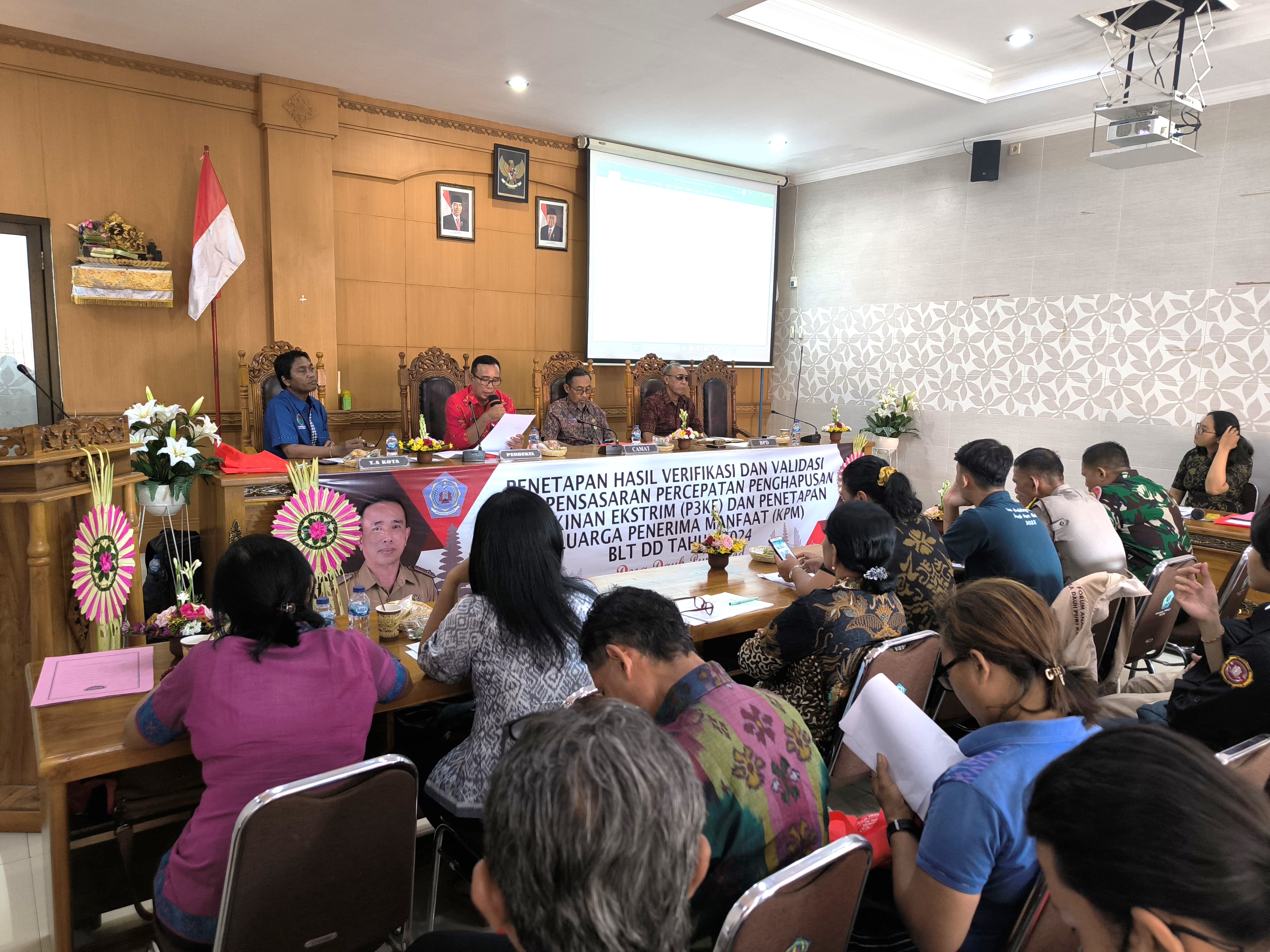 MUSDES PENETAPAN HASIL VERIVALI P3KE DAN PENETAPAN KPM BLT DD